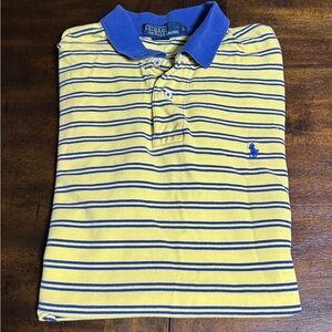 Ralph Lauren Blue and Yellow Polo Shirt
